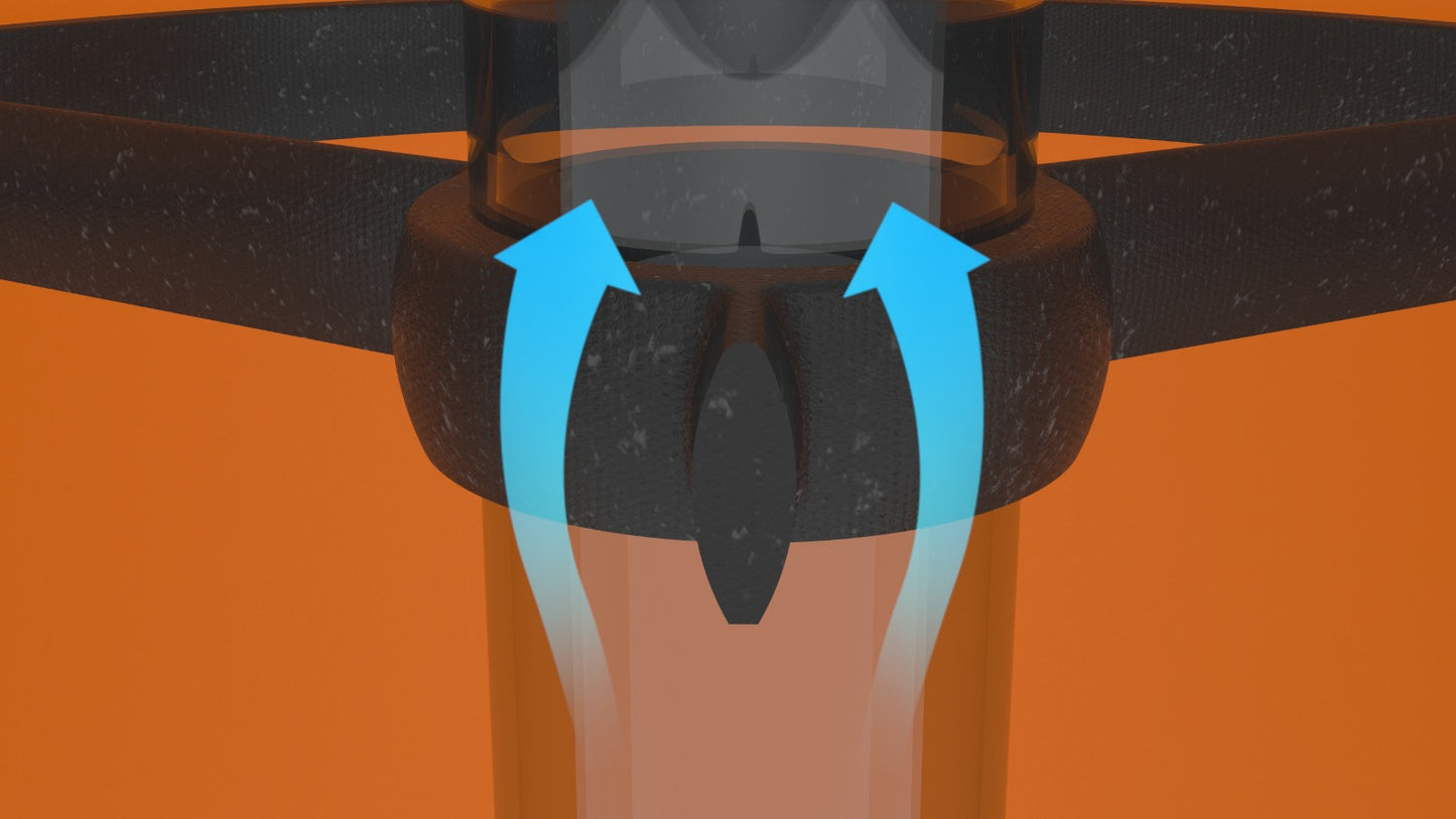 UVC Halterung für DN 160 KG Orange Rohr