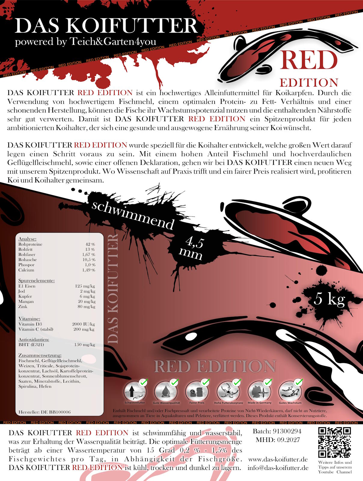 KOI FOOD RED EDITION (RASPRODANO! NOVA SERŽA od MARCA 2022!)