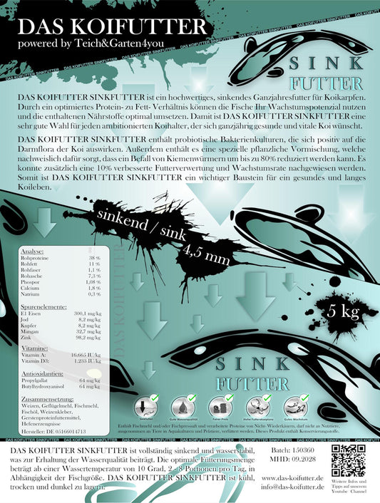 DAS KOIFUTTER SINKFUTTER